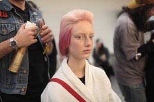Backstage at Gucci RTW Fall 2017