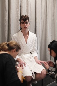 Backstage at Gucci RTW Fall 2017