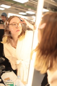 Backstage at Gucci RTW Fall 2017