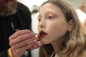 Backstage at Gucci RTW Fall 2017