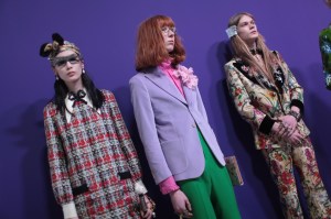 Backstage at Gucci RTW Fall 2017