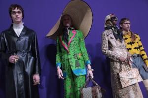 Backstage at Gucci RTW Fall 2017