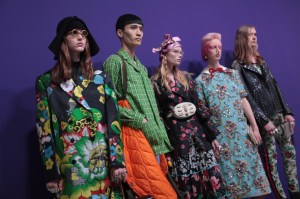 Backstage at Gucci RTW Fall 2017
