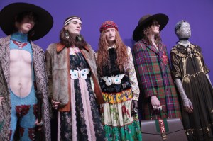 Backstage at Gucci RTW Fall 2017
