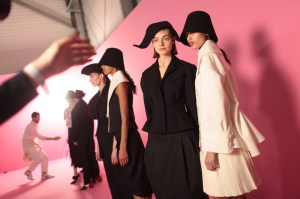Backstage at Jacquemus RTW Fall 2017