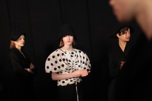 Backstage at Jacquemus RTW Fall 2017