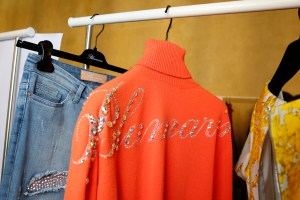 Backstage at Blumarine RTW Fall 2017