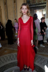 Backstage at Blumarine RTW Fall 2017