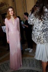 Backstage at Blumarine RTW Fall 2017