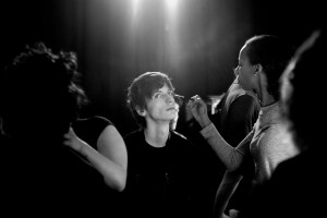 Backstage at Backstage at Hugo Boss Men's Fall 2017