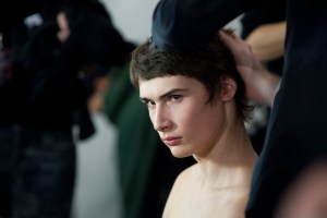 Backstage at Backstage at Hugo Boss Men's Fall 2017