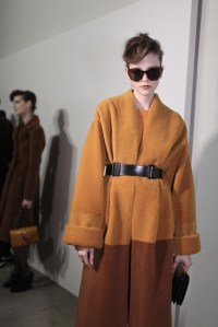 Backstage at Bottega Veneta Fall RTW 2017