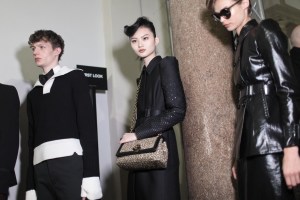 Backstage at Bottega Veneta Fall RTW 2017
