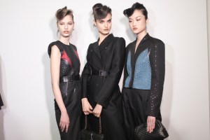 Backstage at Bottega Veneta Fall RTW 2017