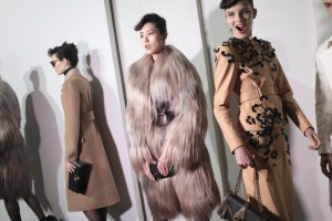 Backstage at Bottega Veneta Fall RTW 2017