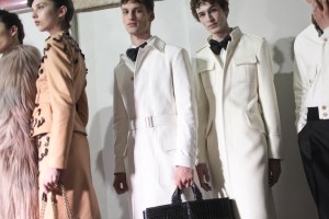 Backstage at Bottega Veneta Fall RTW 2017