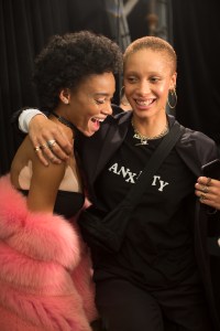 Backstage at Coach RTW Fall 2017