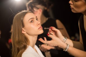 Backstage at Coach RTW Fall 2017