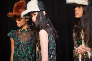 Backstage at Coach RTW Fall 2017