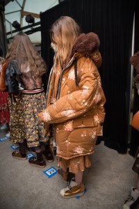Backstage at Coach RTW Fall 2017