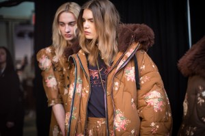 Backstage at Coach RTW Fall 2017
