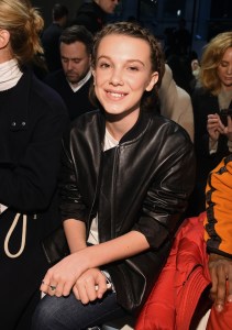 Millie Bobby Brown Front Row at Calvin Klein RTW Fall 2017