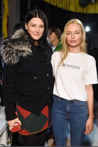 Tabitha Simmons and Kate Bosworth Front Row at Calvin Klein RTW Fall 2017
