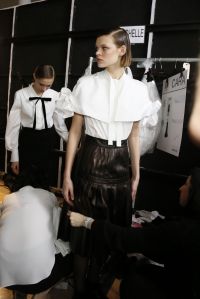 Backstage at Carolina Herrera RTW Fall 2017