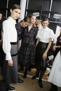 Backstage at Carolina Herrera RTW Fall 2017