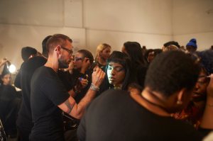 Backstage at Chromat RTW Fall 2017