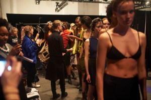 Backstage at Chromat RTW Fall 2017