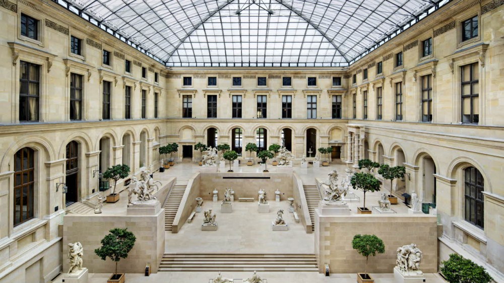 The Cour Marly at the Louvre museum.