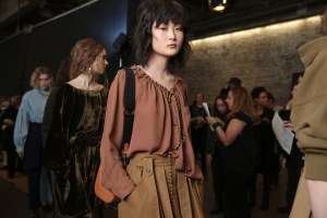 Backstage at Creatures of Comfort RTW Fall 2017