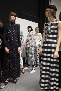 Backstage at Emporio Armani RTW Fall 2017