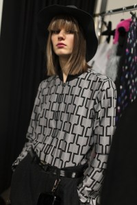 Backstage at Emporio Armani RTW Fall 2017