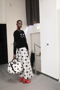 Backstage at Emporio Armani RTW Fall 2017