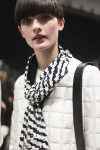 Backstage at Emporio Armani RTW Fall 2017