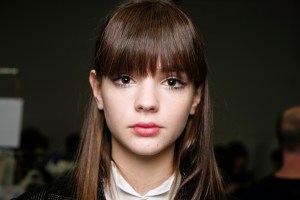 Backstage at Emporio Armani RTW Fall 2017