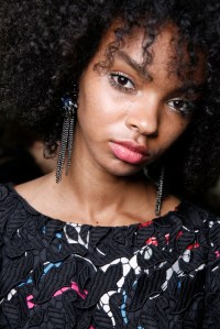 Backstage at Emporio Armani RTW Fall 2017