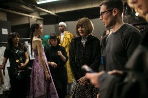 Backstage at Erdem RTW Fall 2017
