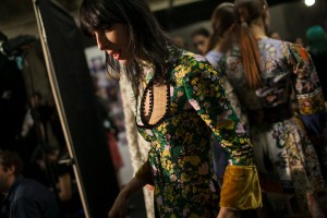 Backstage at Erdem RTW Fall 2017