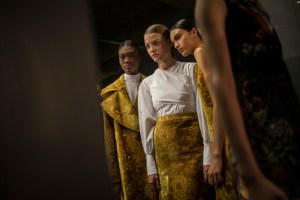 Backstage at Erdem RTW Fall 2017