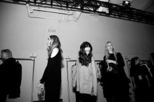 Backstage at Erin Fetherston RTW Fall 2017