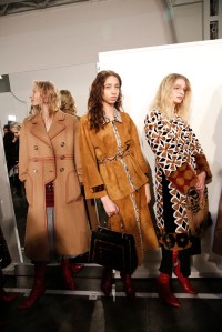 Backstage at Fendi RTW Fall 2017