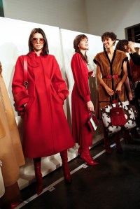 Backstage at Fendi RTW Fall 2017
