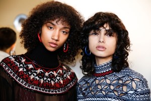 Backstage at Fendi RTW Fall 2017