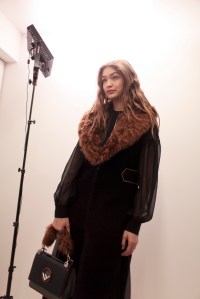 Backstage at Fendi RTW Fall 2017