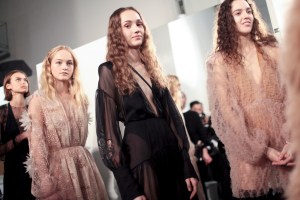 Backstage at Fendi RTW Fall 2017