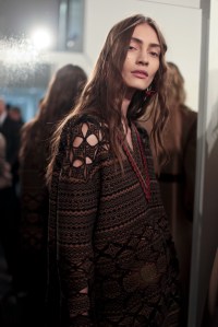 Backstage at Fendi RTW Fall 2017