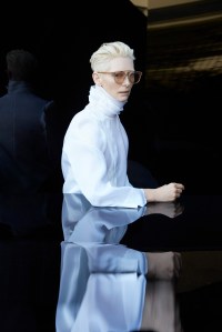 Campaign images for Tilda Swinton x Gentle Monster shot by Erik Madigan Heck